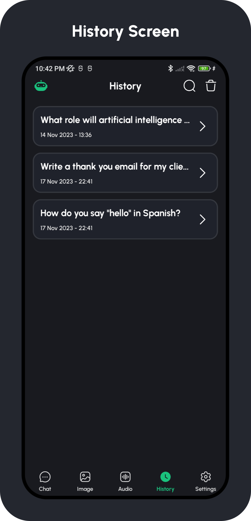 VirtuAI IOS ChatGPT GPT-4, Dall-E-3 AI Art Image, AI Voice Text to Speech Mobile SwiftUI IOS App - 12